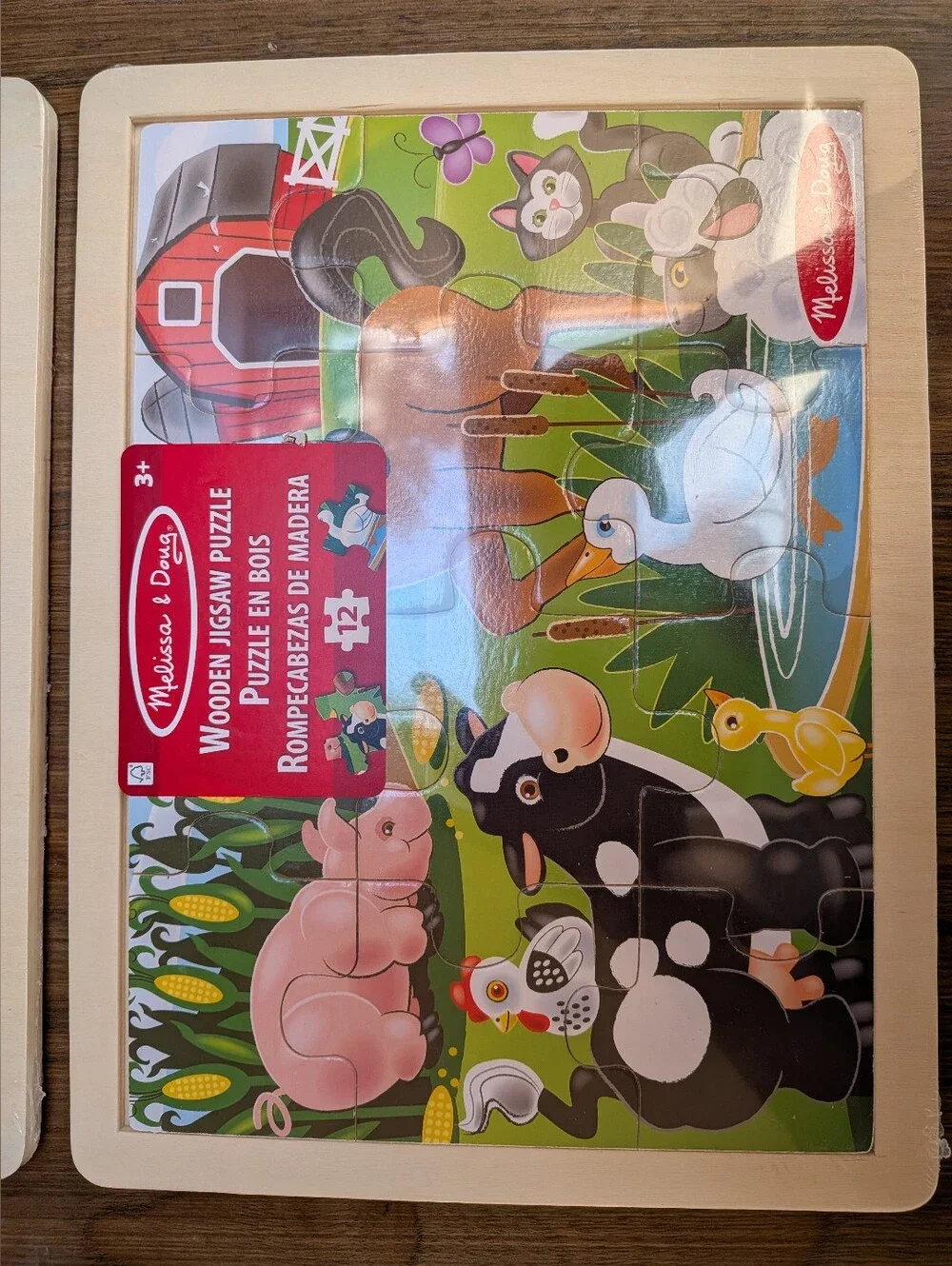 NWT Melissa & Doug Bundle Set Wooden Jigsaw Puzzle 12 Pieces